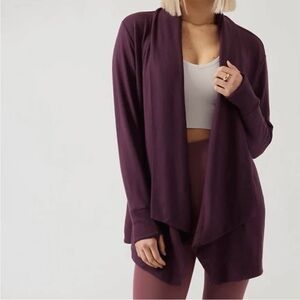 Athleta Pranayama Purple Modal Wrap Sz Small